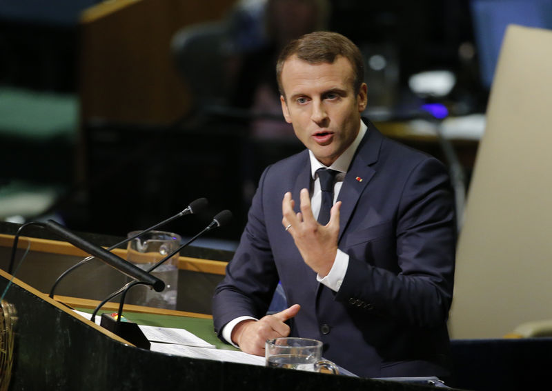 © Reuters. Macron faz discurso na ONU