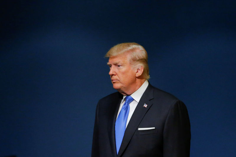 © Reuters. O presidente dos Estados Unidos, Donald Trump, chega para discursar na Assembleia Geral da ONU, em Nova York, EUA