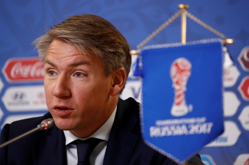 © Reuters. Soccer Football  - FIFA Confederations Cup Russia 2017 – FIFA closing Press Conference