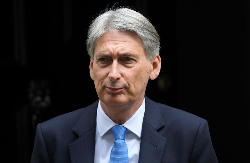 © Reuters. Chancellor of the Exchequer Philip Hammond leaves 11 Downing Street in London