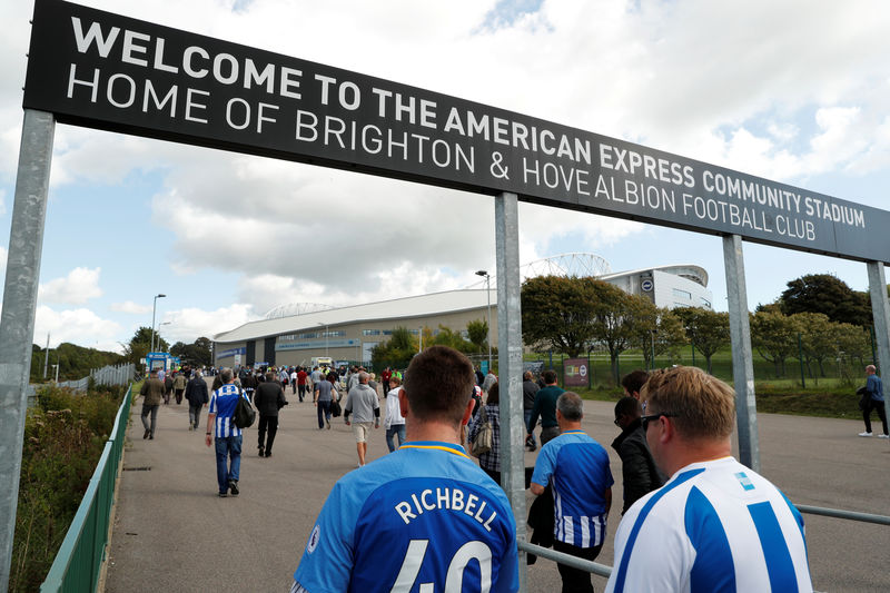 © Reuters. Premier League - Brighton & Hove Albion vs West Bromwich Albion