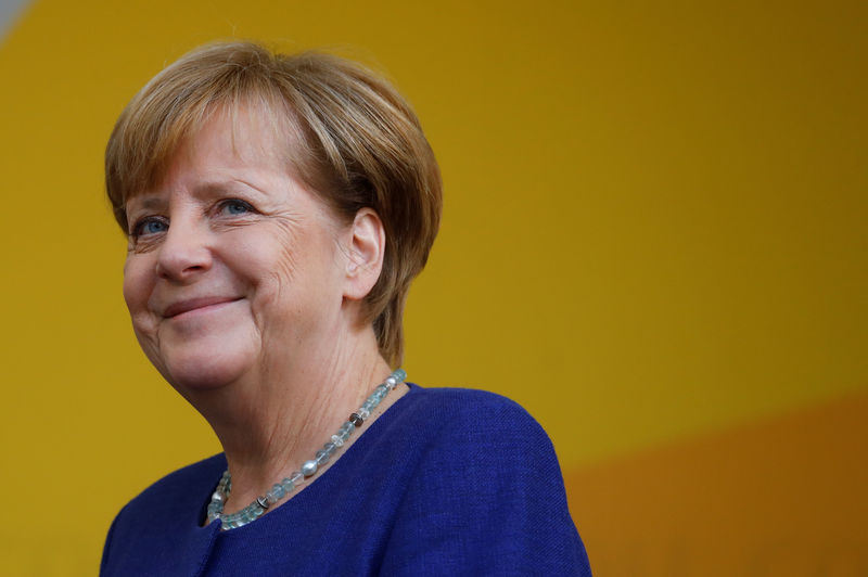 © Reuters. Angela Merkel faz campanha em Fritzlar