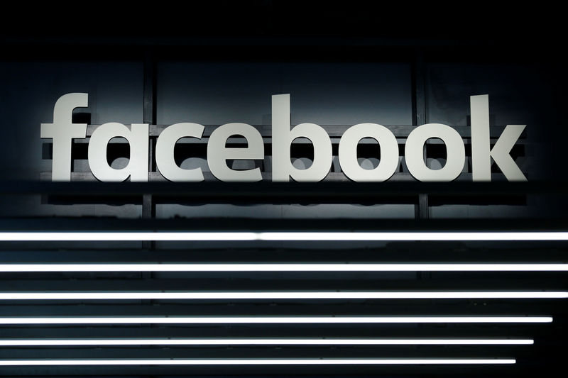 © Reuters. FILE PHOTO: A Facebook logo is pictured at the Frankfurt Motor Show (IAA) in Frankfurt