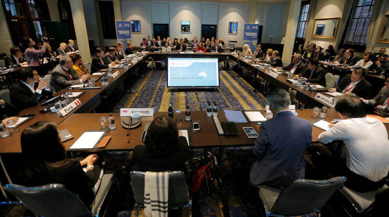 © Reuters. File Photo: The first session of the three-day Trans Pacific Partnership senior leaders meeting begins in Sydney