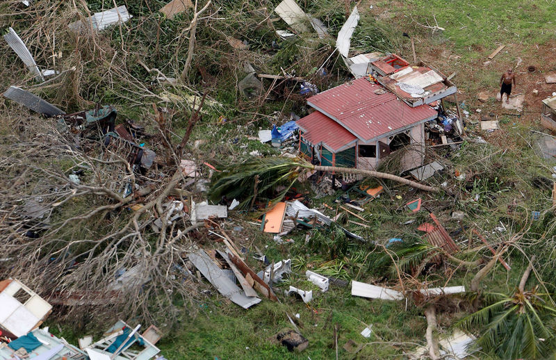 © Reuters. Casa destruída após passagem do furacão Maria por St. Croix, nas Ilhas Virgens Americanas