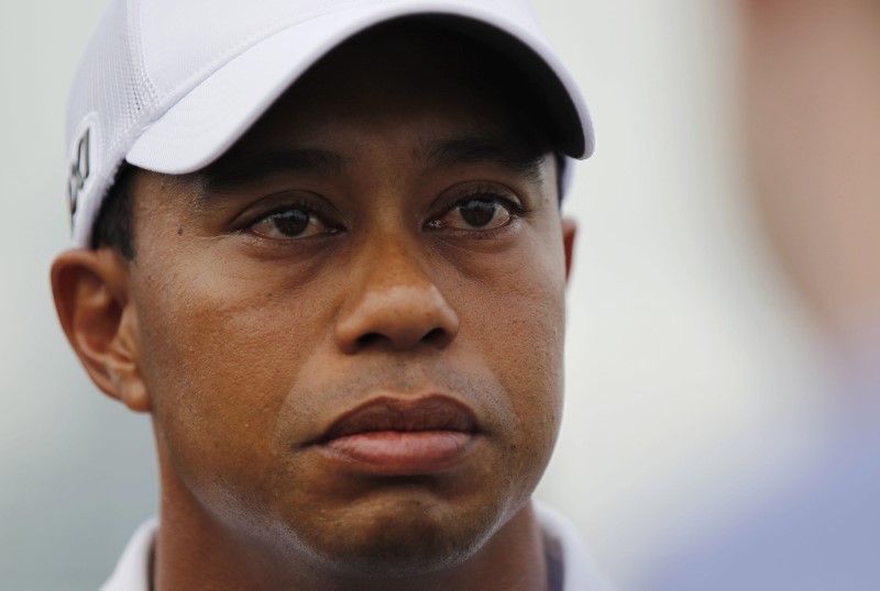 © Reuters. Tiger Woods Press Conference