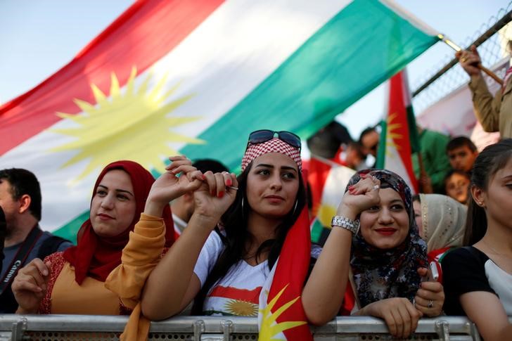 © Reuters. Los kurdos siguen adelante con un histórico referéndum de independencia
