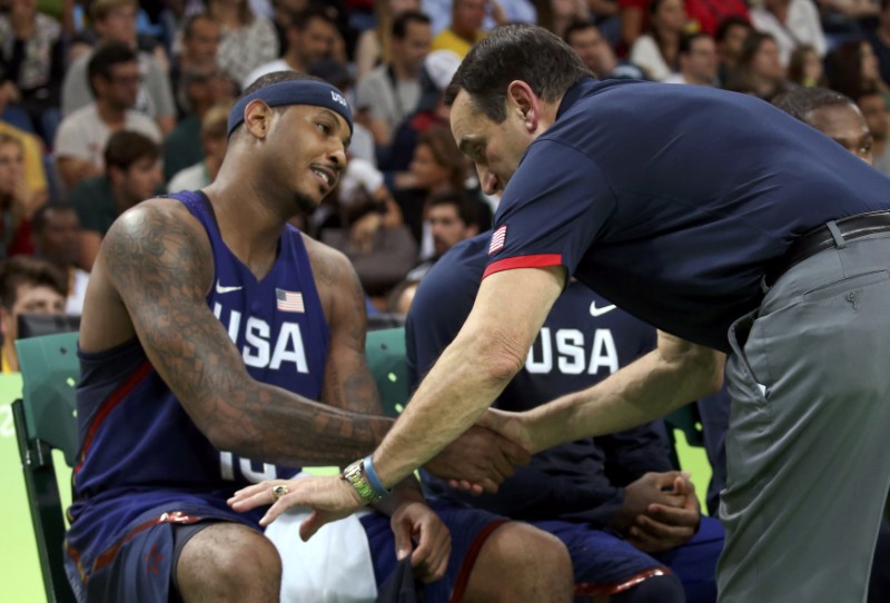 © Reuters. Basketball - Men's Gold Medal Game Serbia v USA