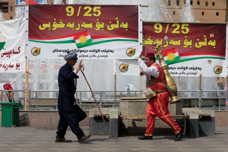 © Reuters. حقائق-أكراد العراق يصوتون في استفتاء على الاستقلال