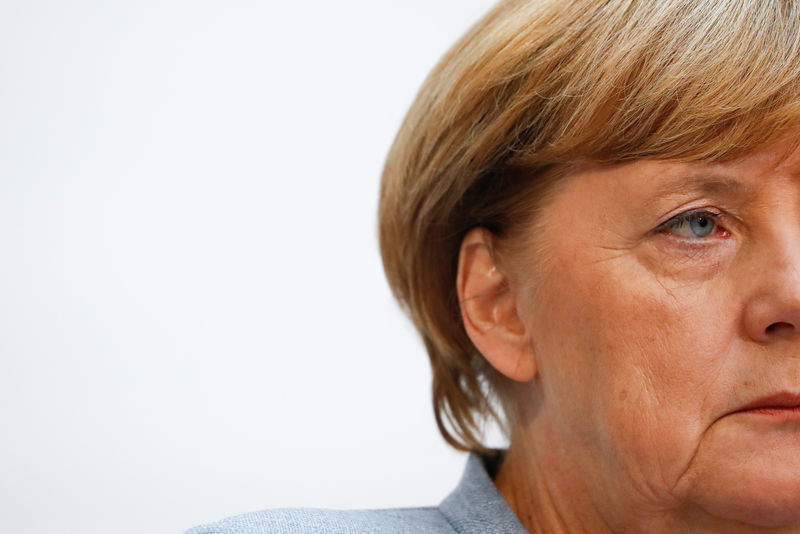 © Reuters. Chanceler da Alemanha, Angela Merkel, durante coletiva de imprensa, em Berlim