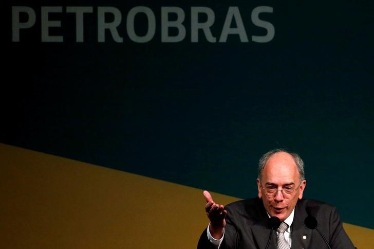 © Reuters. Pedro Parente, presidente da Petrobras, durante sua cerimônia de posse no Rio de Janeiro, Brasil