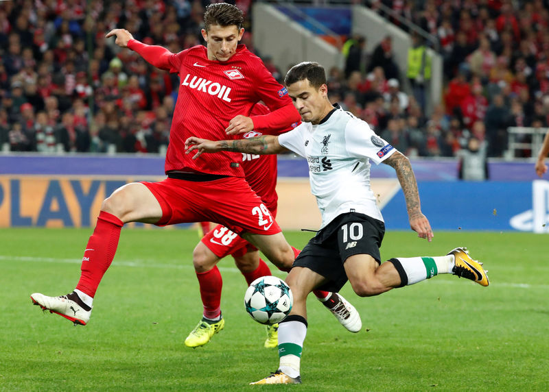 © Reuters. Champions League - Spartak Moscow vs Liverpool