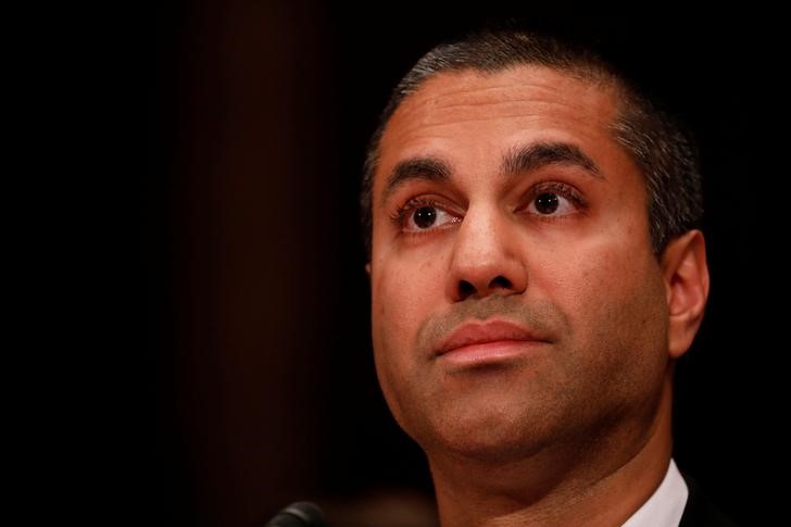 © Reuters. Ajit Pai, Chairman of the Federal Communications Commission, testifies before a Senate Appropriations Financial Services and General Government Subcommittee on Capitol Hill in Washington