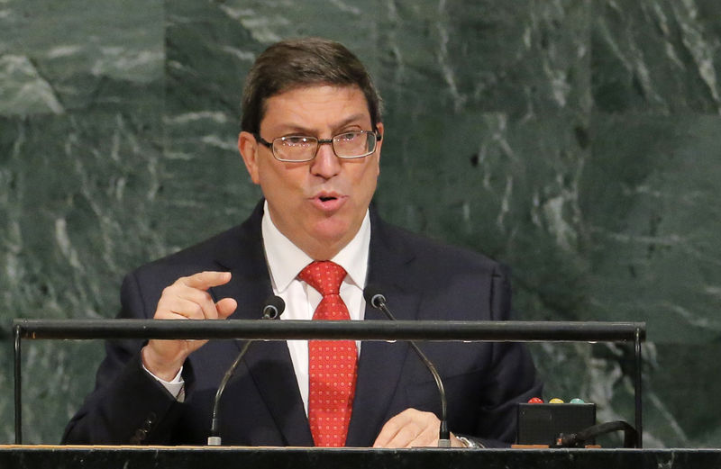 © Reuters. كوبا تحذر أمريكا من القرارات المتسرعة بشأن أعراض غامضة تظهر على الدبلوماسيين