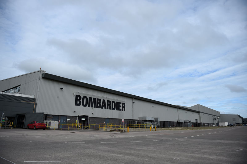 © Reuters. The Bombardier factory is seen in Belfast