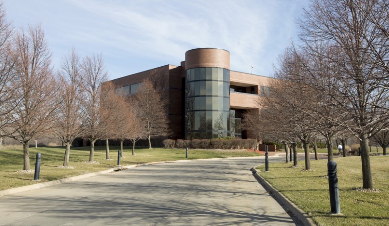 © Reuters. The Beef Products Inc (BPI) headquarters is pictured in Dakota Dunes, South Dakota