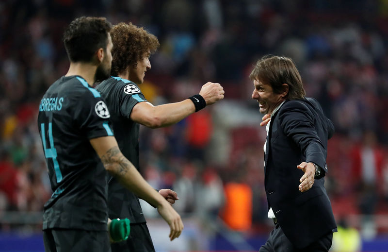 © Reuters. Champions League - Atletico Madrid vs Chelsea