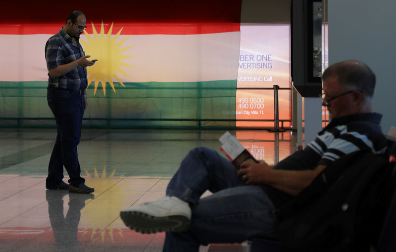 © Reuters. آخر رحلة دولية تغادر مطار أربيل قبل تطبيق حظر فرضته حكومة العراق