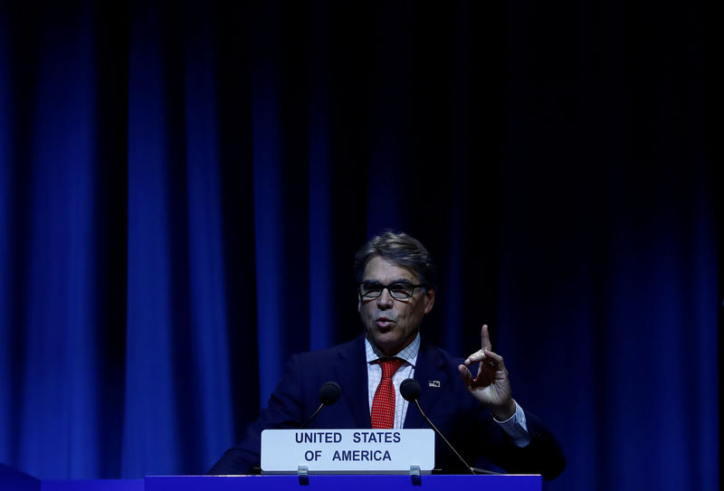 © Reuters. U.S. Energy Secretary Perry attends the opening of the IAEA General Conference in Vienna