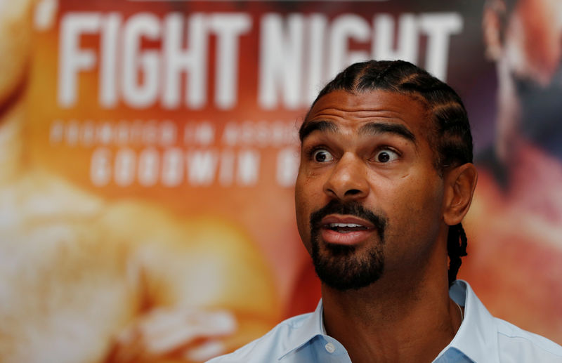 © Reuters. David Haye - Hayemake Ringstar Press Conference