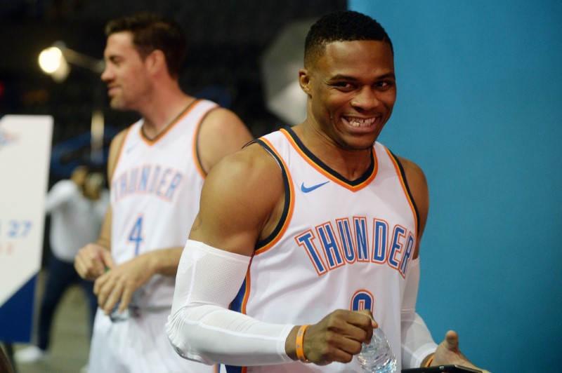 © Reuters. NBA: Oklahoma City Thunder-Media Day