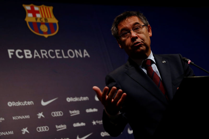 © Reuters. Bartomeu: El Barça valoraría en qué liga jugar en caso de independencia