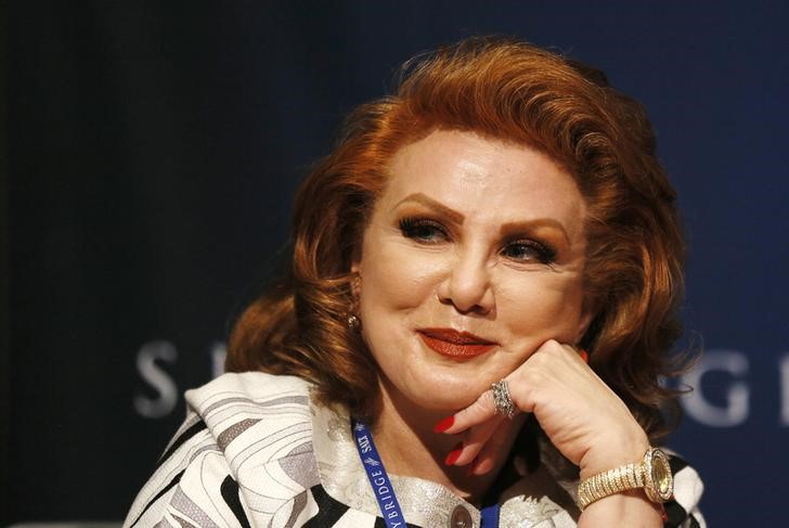 © Reuters. Mosbacher waits to moderate a panel discussion at the SALT conference in Las Vegas