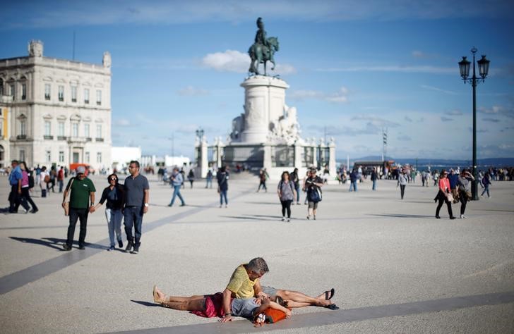 © Reuters. Praça do Comércio em Lisboa, Portugal