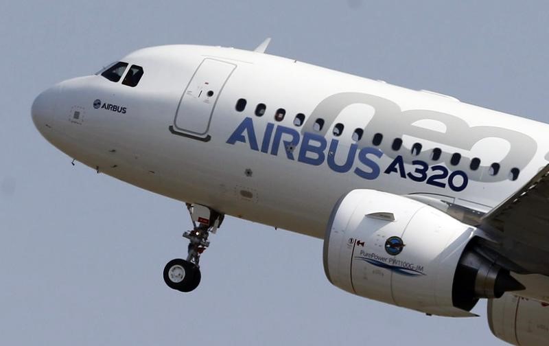 © Reuters. APRÈS L'EASA, LA FAA AVERTIT SUR LES MOTEURS P&W DE L'A320NEO D'AIRBUS