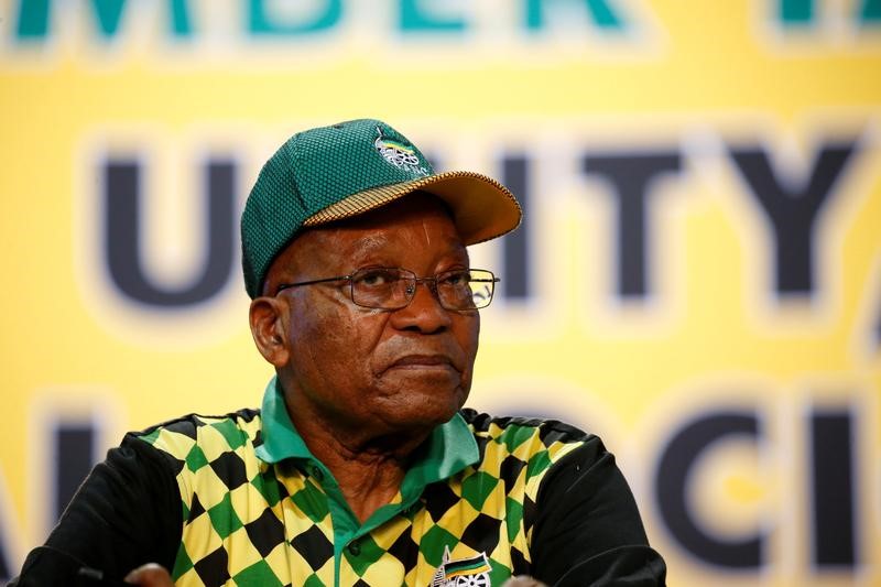 © Reuters. زوما يعلن استقالته من رئاسة جنوب أفريقيا