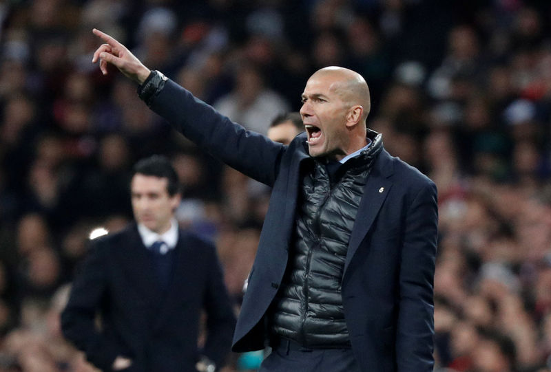© Reuters. Zidane contraataca con una victoria táctica frente al PSG