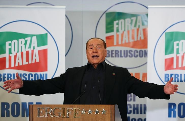 © Reuters. Berlusconi: centrodestra al 40%, "abbiamo già vinto"