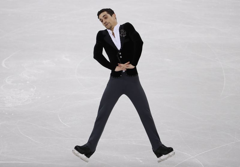 © Reuters. El patinador Javier Fernández, segundo en el programa corto de los JJOO