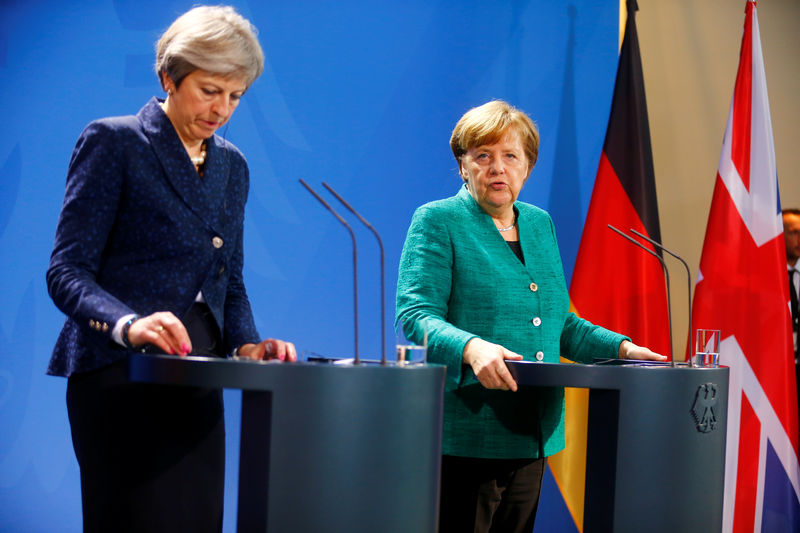 © Reuters. ميركل: اتفاق خروج بريطانيا من الاتحاد الأوروبي يجب أن يحقق "توازنا منصفا"