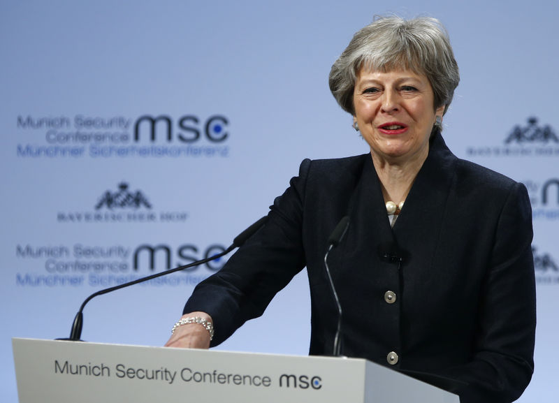 © Reuters. May descarta un segundo referéndum sobre el Brexit