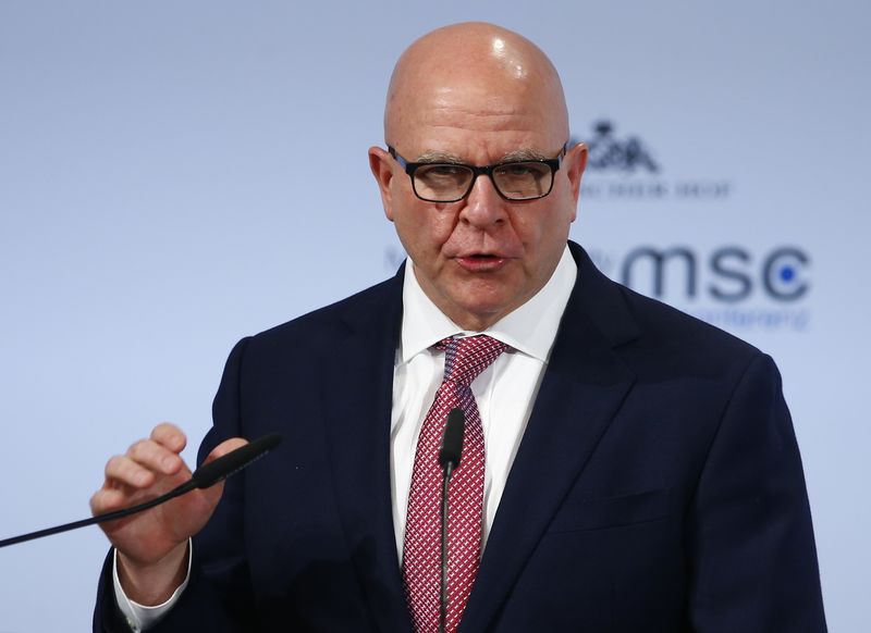 © Reuters. U.S. National Security Adviser McMaster talks at the Munich Security Conference in Munich