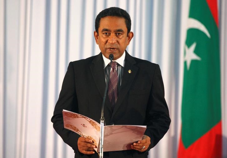 © Reuters. رئيس المالديف يسعى لتمديد حالة الطوارئ 15 يوما