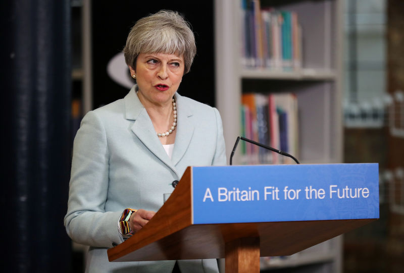 © Reuters. رئيسة حكومة بريطانيا تأمر بمراجعة نظام المصروفات الجامعية المرتفعة