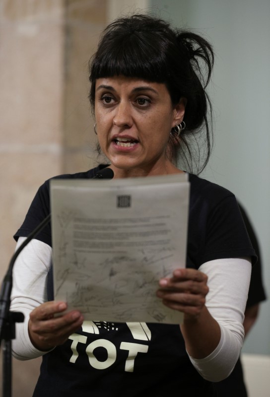 © Reuters. La exdiputada de la CUP Anna Gabriel no acudirá a declarar al Supremo
