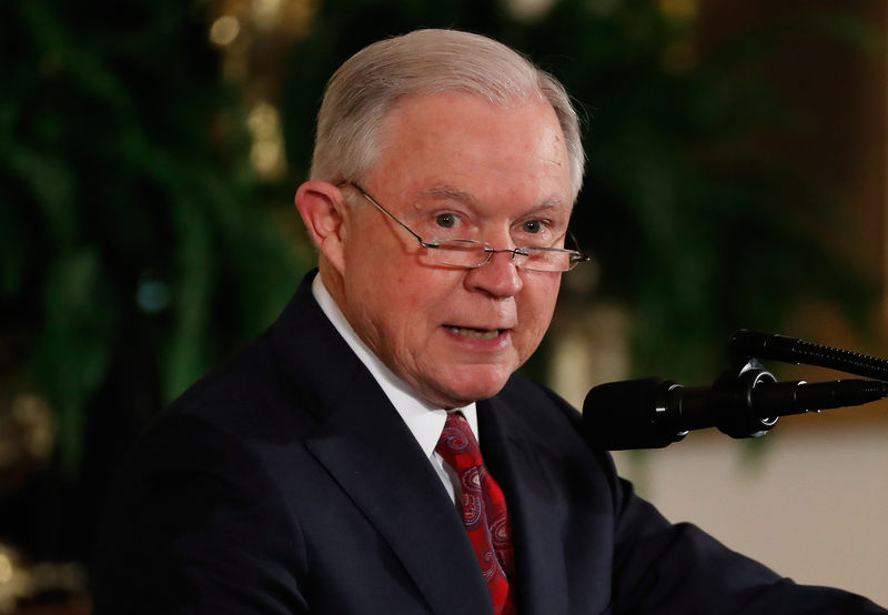 © Reuters. Jeff Sessions durante evento em Washington