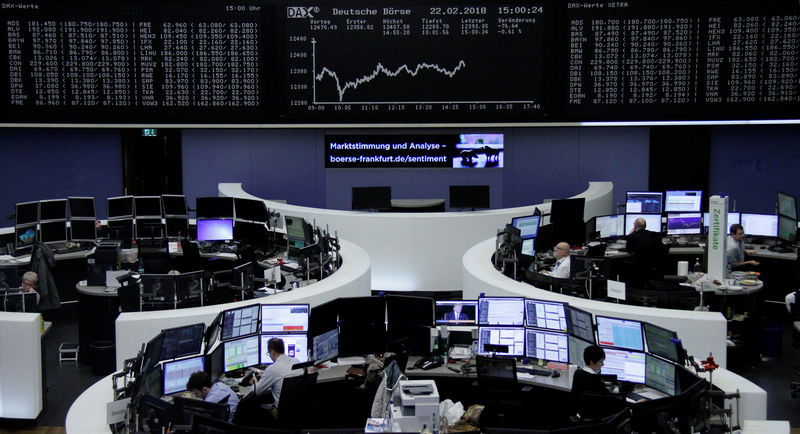 © Reuters. الأسهم الأوروبية تتراجع مع إخفاق سلسلة نتائج مالية في رفع المعنويات