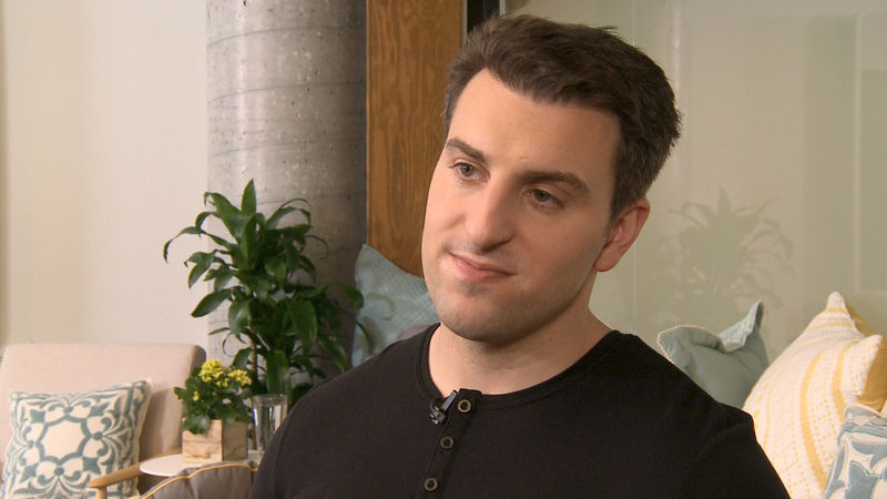 © Reuters. Airbnb CEO and Co-founder Brian Chesky is pictured at Airbnb headquarters in San Francisco