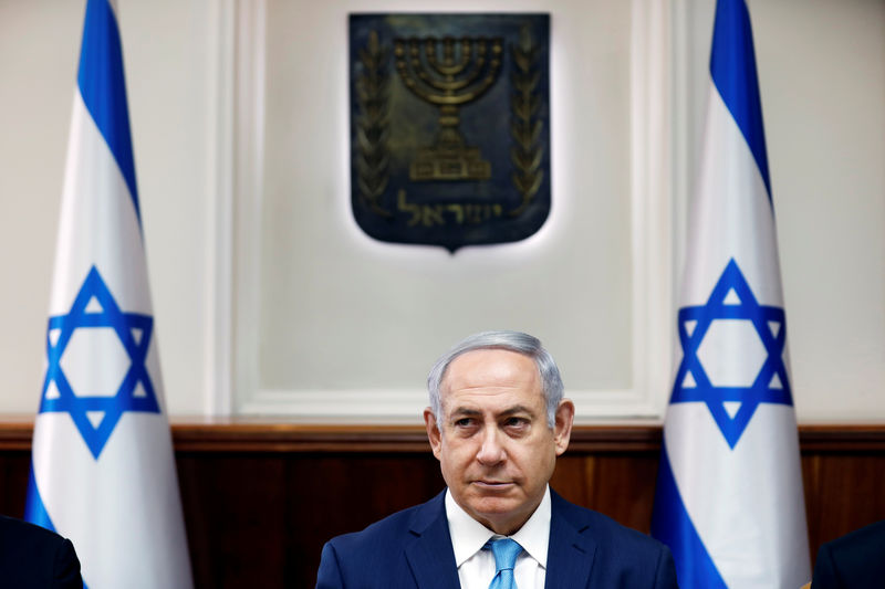 © Reuters. Netanyahu durante reunião em Jerusalém