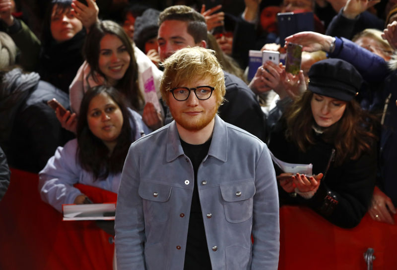 © Reuters. Ed Sheeran no Festival de Berlim