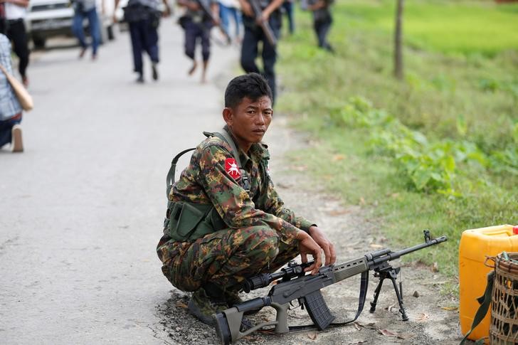 © Reuters. ميانمار: هدم قرى الروهينجا لم يكن تدميرا لأدلة