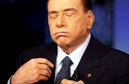 © Reuters. L'ex premier Silvio Berlusconi