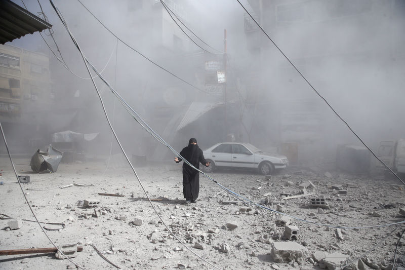 © Reuters. الأمم المتحدة: أكثر من 1000 مريض وجريح بحاجة لإجلائهم من الغوطة الشرقية