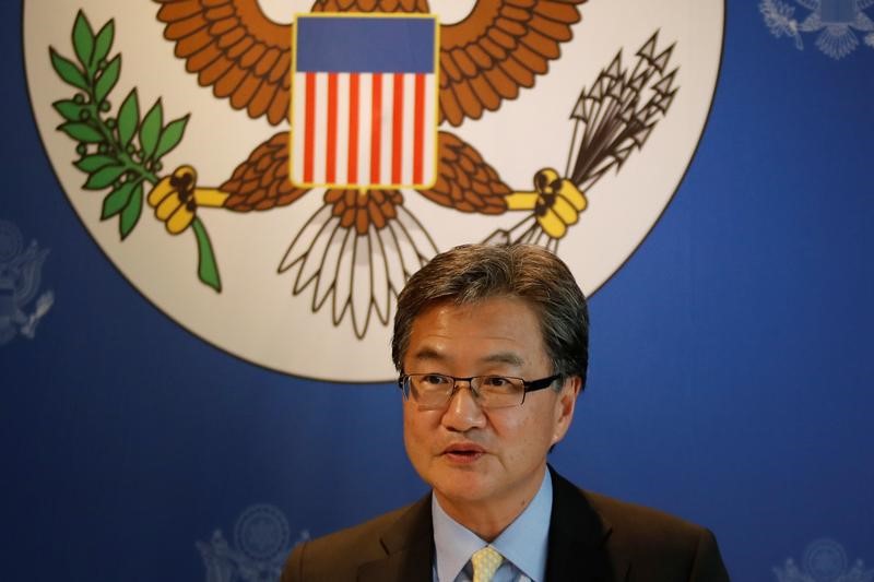 © Reuters. Joseph Yun em reunião em Bangcoc