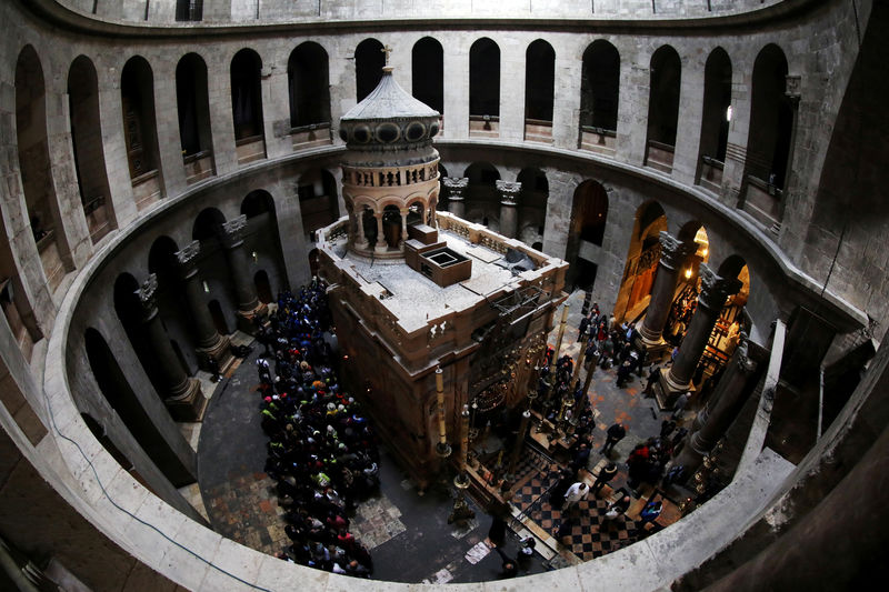 © Reuters. Visão geral da Igreja do Santo Sepulcro, em Jerusalém