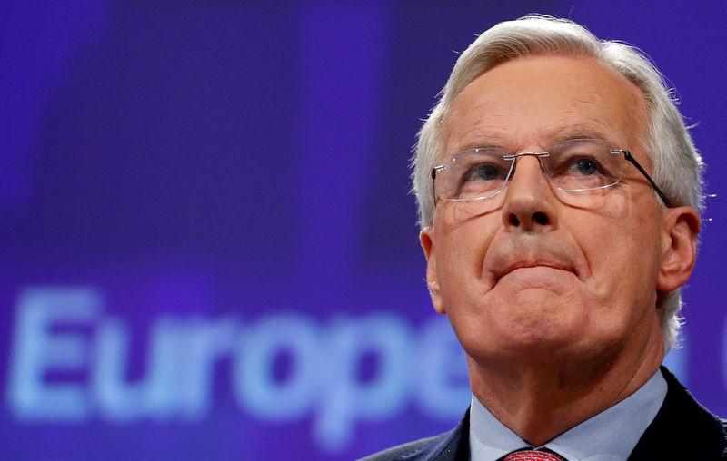 © Reuters. Negociador do Brexit para a União Europeia, Michel Barnier, durante coletiva de imprensa em Bruxelas, na Bélgica